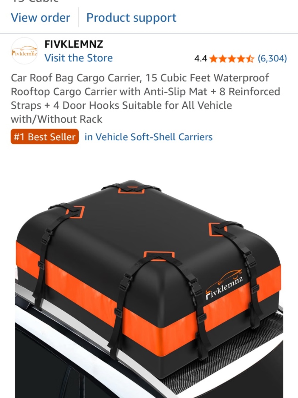 Roof Cargo Bag
